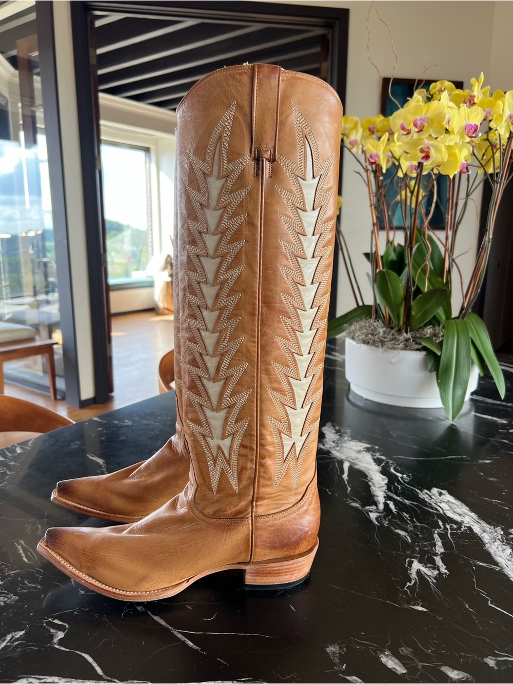 Stetson Ladies Johnnie 16” shaft snip toe boots- NWT- 10.5 - Picture 3 of 11